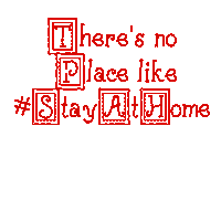 Theres no Place like StayAtHome T-Shirt on Sand Large